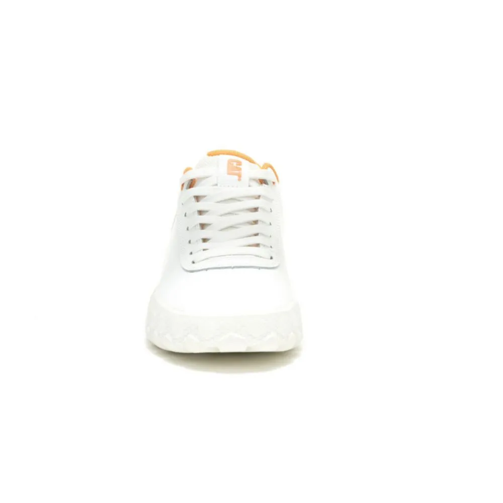Zapatillas Urbanas Cat Para Hombre Blanco Cuero