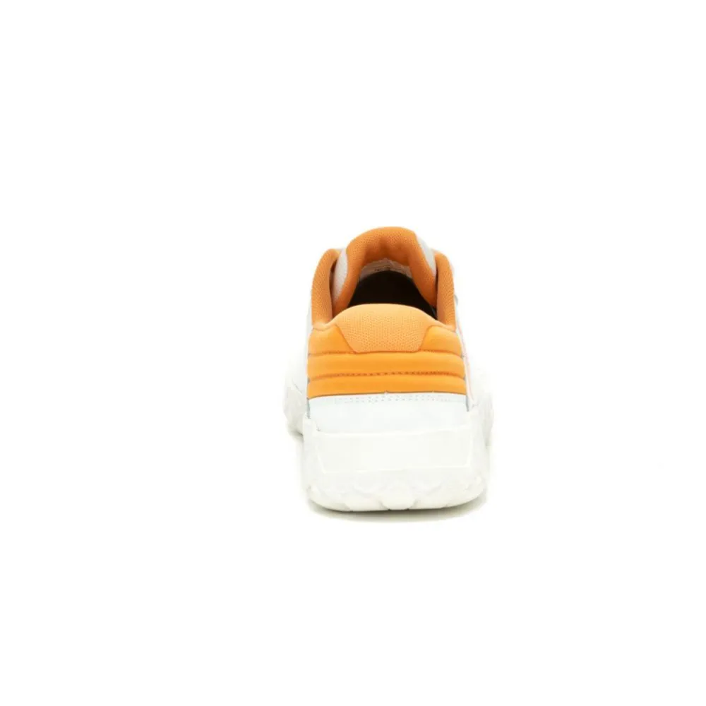 Zapatillas Urbanas Cat Para Hombre Blanco Cuero