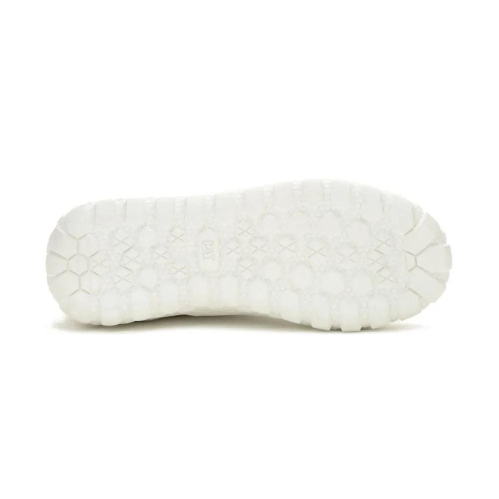 Zapatillas Urbanas Cat Para Hombre Blanco Cuero