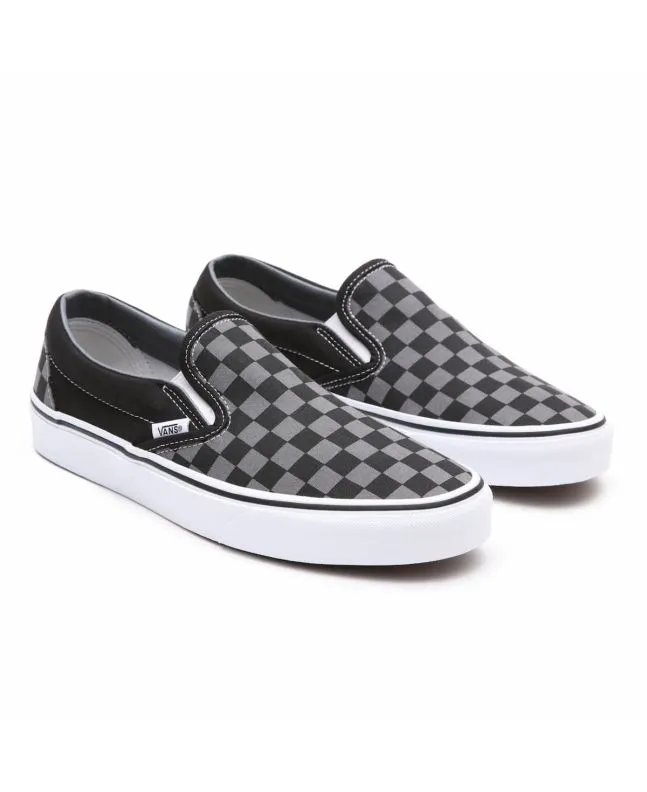 ZAPATILLAS VANS CLASSIC SLIPON CHECKERBOARD NEGROGRIS