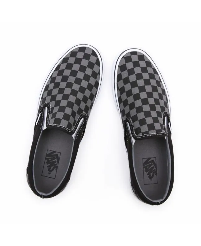 ZAPATILLAS VANS CLASSIC SLIPON CHECKERBOARD NEGROGRIS