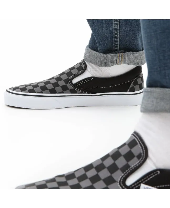 ZAPATILLAS VANS CLASSIC SLIPON CHECKERBOARD NEGROGRIS