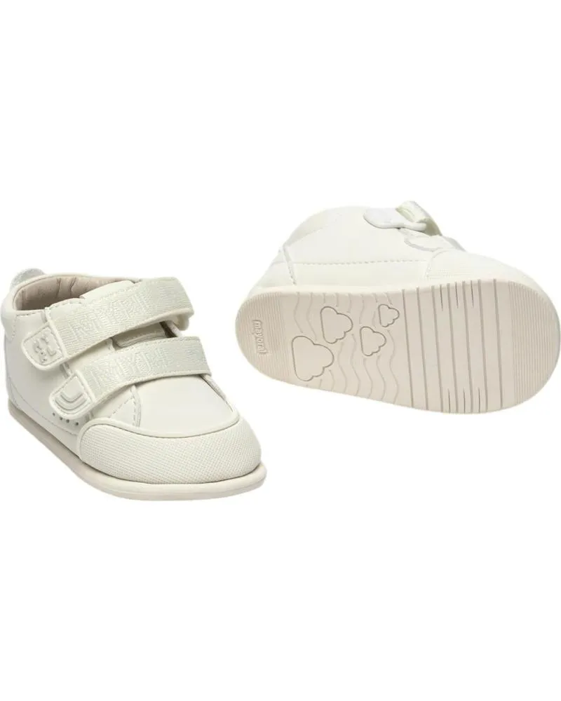 Zapatos MAYORAL  de Niña ZAPATILLAS DEPORTE 42500 BOTIN DEPORTIVO RESPETUOSO  BLANCO