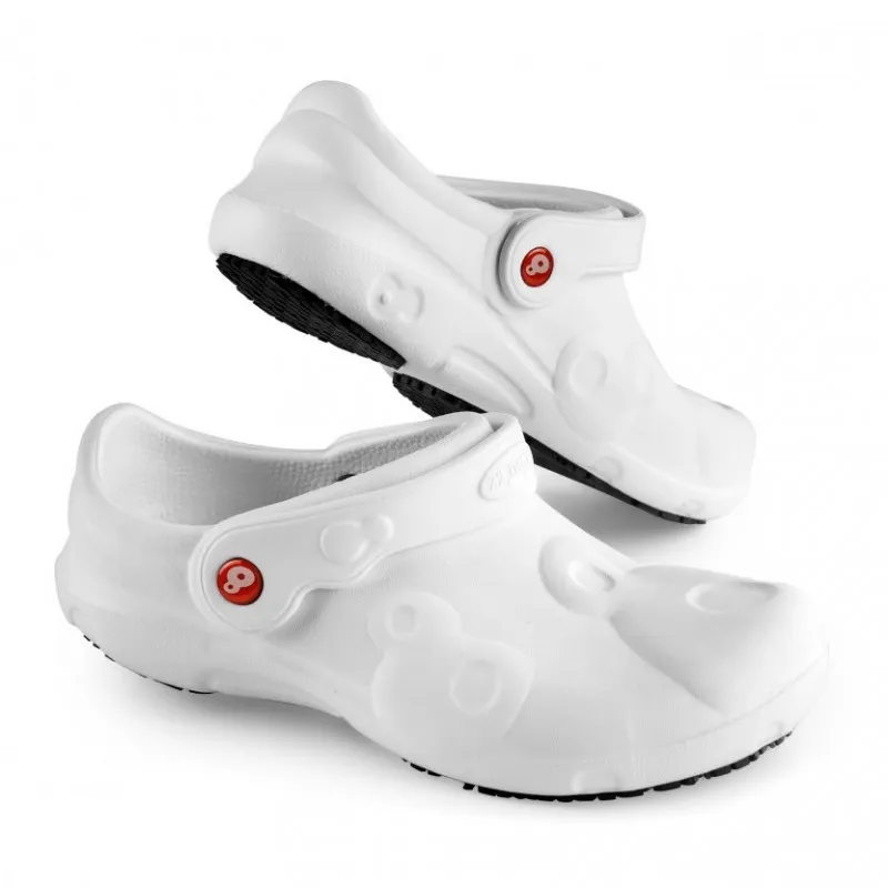 ZUECO ANTIDESLIZANTE CERRADO BLANCO PRO TALLA 46  OFERTA